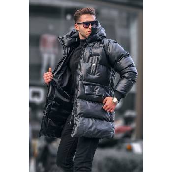 Madmext Мъжко дълго яке 6308 - Черно #362288 (362288_Черно)