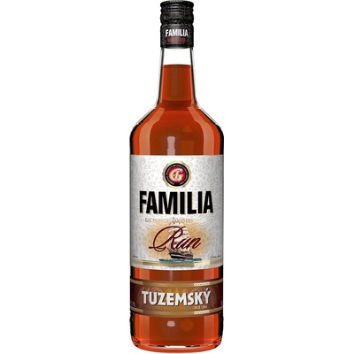 Familia Rum Tuzemský 40% 1 l (čistá fľaša)