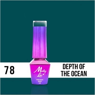 Molly Lac gél lak 78 Depth of the ocean Modrá 5 ml