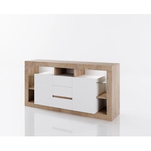Bogdan Furniture G ТВ модул Мебели Богдан модел Clasic lux 923, Дъб суров с Бяло гладко