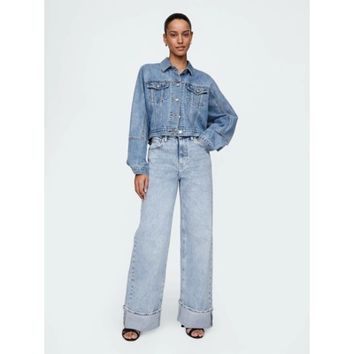GAP Džíny Stride Cuffed Wide modré