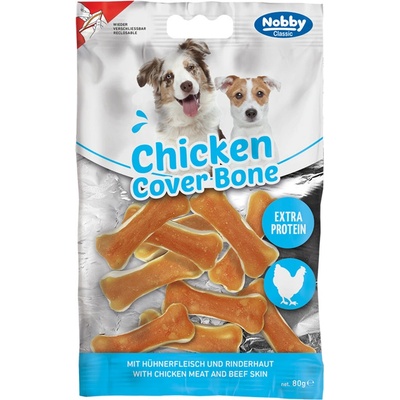 Nobby Classic Chicken Cover Bone S kuřecí kostičky 5 cm 80 g
