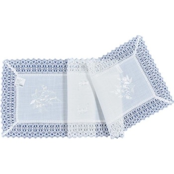 Raebel Výšívaný krajkový behúň šerpa 2301 Polyester 40x90 cm