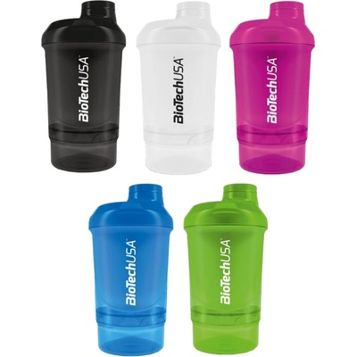 Shaker Nano 300 ml + 150 ml - Biotech USA - Čierna