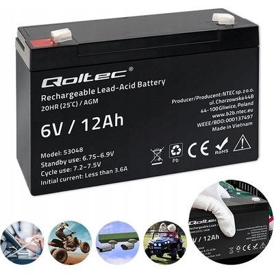 Qoltec 6V 12Ah