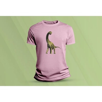Sandratex dětské bavlněné tričko Dinosaorus růžová