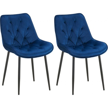 Design-Shop Wallace samet modrá 2 ks