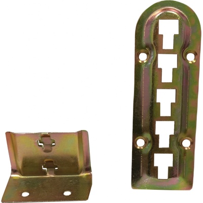 HAFELE Postelové spojovací kování, výška 140mm, chromátovaná žlutá HÄF 273.41.540 (chrom.žlutá) – Zboží Mobilmania