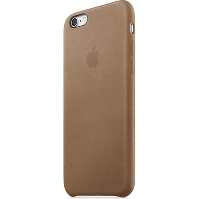 Apple iPhone Case - оригинален кожен кейс (естествена кожа) за iPhone 6S, iPhone 6 (тъмнокафяв)