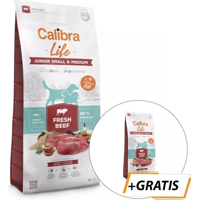 Calibra Dog Life Junior Small & Medium Fresh Beef 14,5 kg