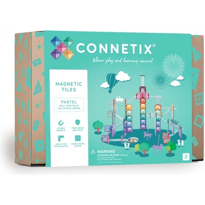 Connetix Pastel Ball Run Pack 106 ks CTX-001 – Zboží Živě