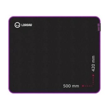 Prestigio LORGAR Main 315 Mouse pad 500 mm x 420 mm x 3 mm/High Predkosc/Black Retail