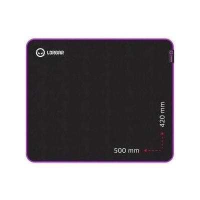Prestigio LORGAR Main 315 Mouse pad 500 mm x 420 mm x 3 mm/High Predkosc/Black Retail