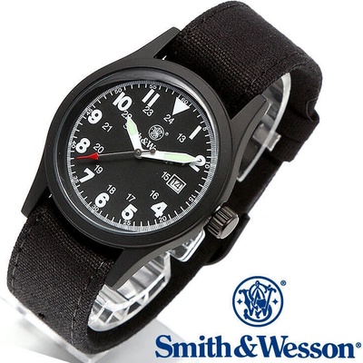 Smith & Wesson MILITARY s výměnnými řemínky ČERNÉ