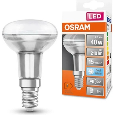 LEDVANCE Zdroj sv. LED STAR R50 40 non-dim 36° 2,6W/840 E14