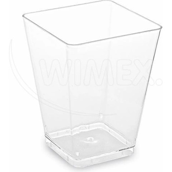 WIMEX s. r. o WIMEX s. r. o. Чаши за храна (PS) квадратни прозрачни 58 x 58 x 76 мм 160 ml [20 бр. ]