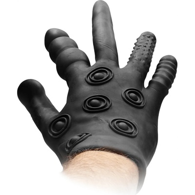 Fist It Silicone Stimulation Glove Black