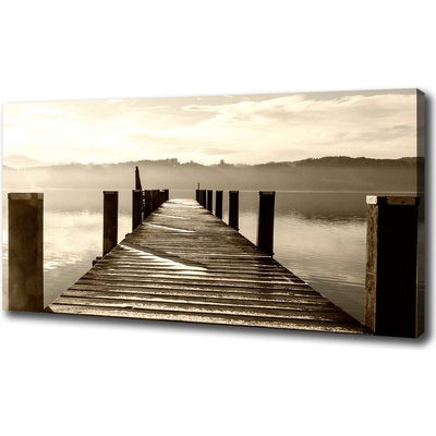 Foto obraz na plátne do obývačky Drevené mólo 100x50 cm