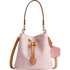 Coach Дамска чанта Coach Rowan Bucket In Signature Canvas, Розова (CEA23-PINK)