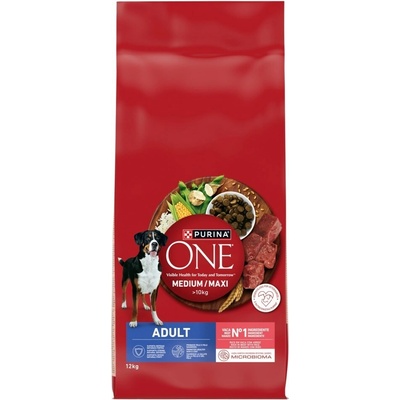 Purina One Med/max Adult Beef & Rice 12 kg