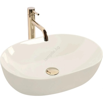 Rea REA-U4591 - Мивка за плот LISA 35x49 cm керамична/лъскава кремава (RE0311)