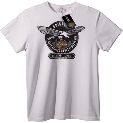 NOONEBRAND Тениска Harley-Davidson Лого Орел - XXS, Black
