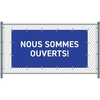 Jansen Display Standardní banner na plototevřeno francouzština modré, 2000 x 1000 mm