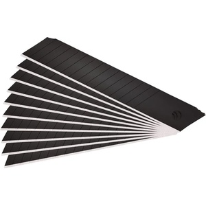 Fortum резервно острие 10 броя, черно, с троен режещ ръб; 18x100x0, 7 mm, стомана SK2, HRC 67, лазерно заточване