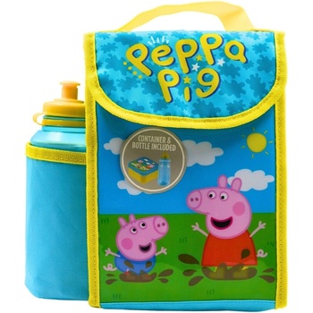 Peppa Pig Чанта Peppa Pig HOX Peppa Pig Lunch Bag Set - Multi