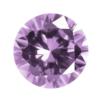 Šperky4U CZ Kubický zirkon - Light Amethyst, 100 ks - CZ09-1.90_100