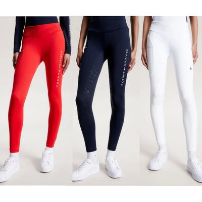 Tommy Hilfiger Jeggings Equestrian Elmira Full Grip dámské optic white – Zboží Dáma