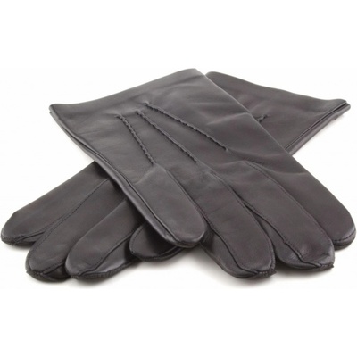 Carlsbad Hat pánské kožené rukavice bez podšívky černé