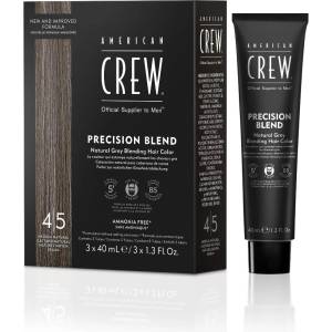American Crew Precision Blend Natural Grey Blending Hair Color 3 x 40 ml боя 4/5 Medium Natural