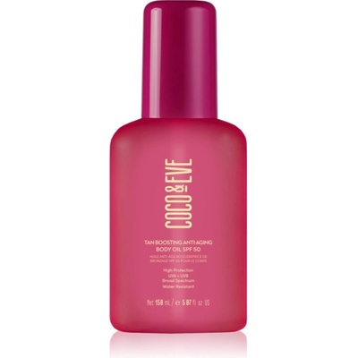 Coco & Eve Sunny Honey Tan Boosting Anti-Aging Body Oil SPF 50 защитно олио за ускоряване на тена против стареене на кожата SPF 50 150ml