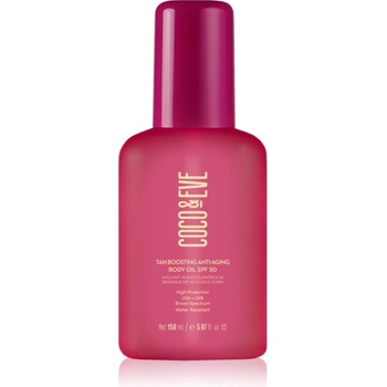 Coco & Eve Sunny Honey Tan Boosting Anti-Aging Body Oil SPF 50 защитно олио за ускоряване на тена против стареене на кожата SPF 50 150ml