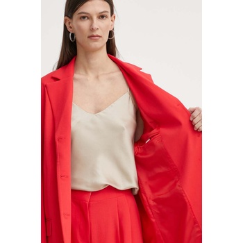 2NDDAY Сако 2NDDAY 2ND Harry - Attired Suiting в червено с едно копче с изчистен дизайн 2244115119 (2244115119)