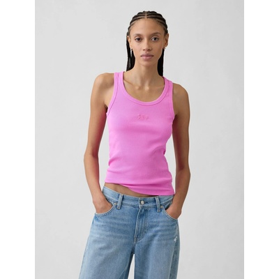 GAP Žebrované tílko s logem Růžová – Zboží Dáma