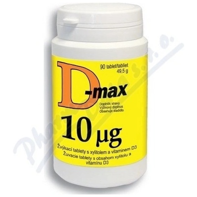 D-max 10 µg 90 tabliet