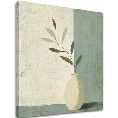 Obraz na plátne Váza na Béžovom - Moderná Dekorácia - 100x100 cm