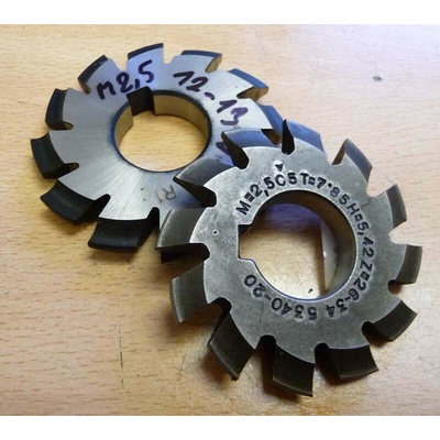 Fréza evolventní (modulová) M 2,5x20°, z12-13 , D60 222510-2,5x20-01-D60