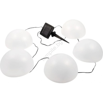 MILAGRO LED RGB Соларна лампа HEMI LED/0, 1W/1, 2V 600 mAh IP44 бял (MI2622)