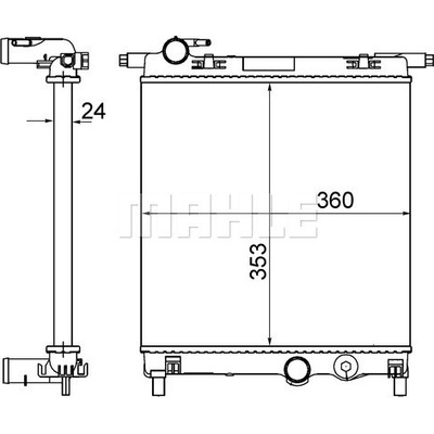Chladič, chlazení motoru MAHLE CR 831 001S (CR831001S)