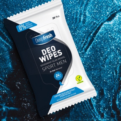 Deep Fresh Sport vlhčené utierky pre mužov 20 ks