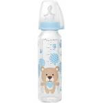 Nip Бебешко стъклено шише NIP - Flow M, 0-6 м, 250 ml, boy (4000821350717) - ozone