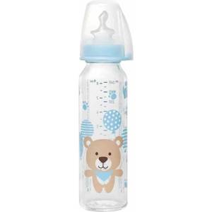 Nip Бебешко стъклено шише NIP - Flow M, 0-6 м, 250 ml, boy (4000821350717) - ozone