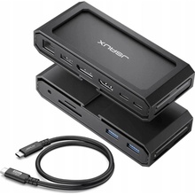 JSAUX Dokovací stanice 11v1 100W 4K 120Hz HB1101 HDMI DP QC pro Steam Deck