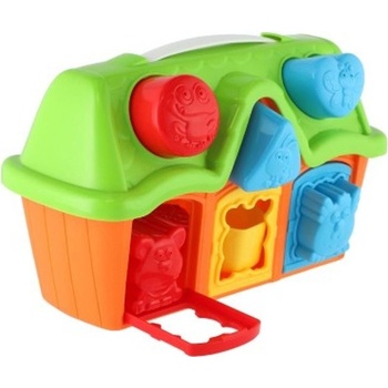 Teddies vkládačka stodola s tvary 10ks plast