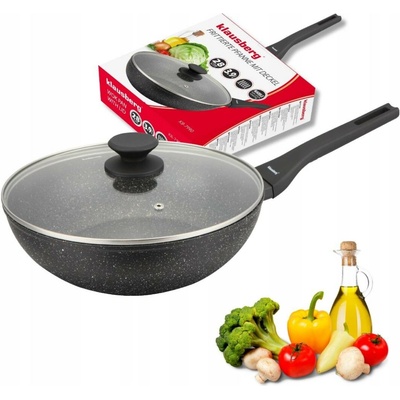 Pánev wok, na plyn i indukci, černý mramor Ø28 cm, KB-7990 Klausberg