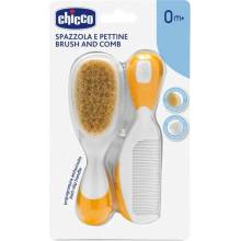 Chicco Baby Moments hřeben na vlasy pro miminka + kartáč na vlasy pro miminka