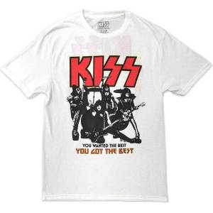 Kiss End Of The Road You Got The Best (Back Print) White XL Риза (KISSTS55MW04)
